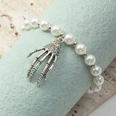 Exaggerated Ghost Claw Pendant Bracelet